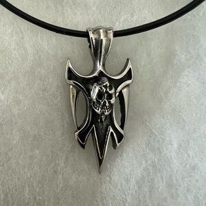 Stainless Skull Pendant Necklace